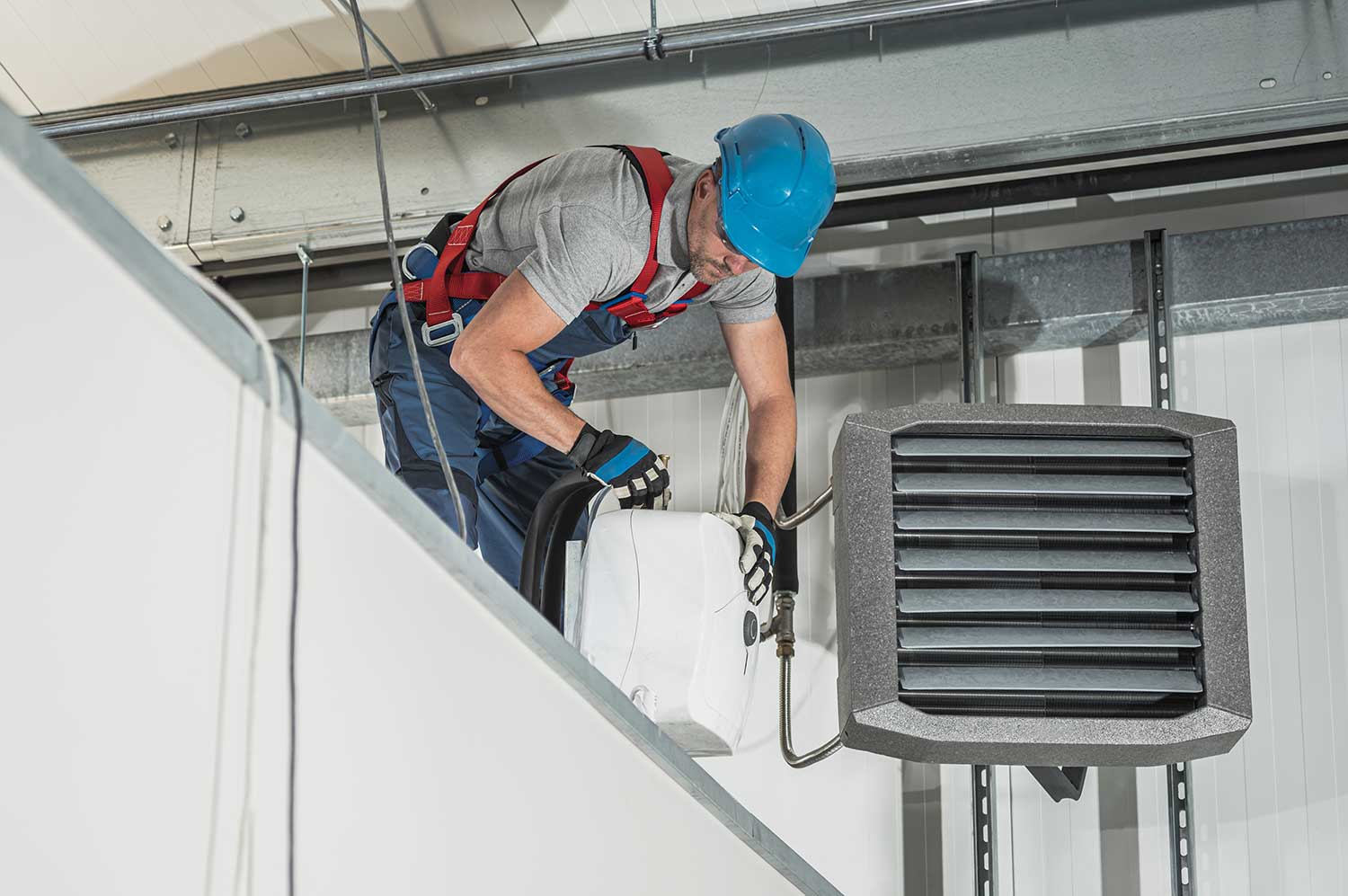 Cleaning the HVAC duct system